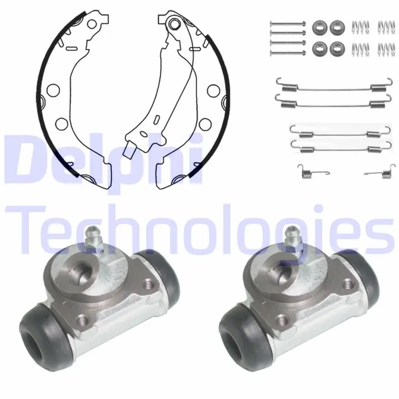 комплект спирачна челюст DELPHI              