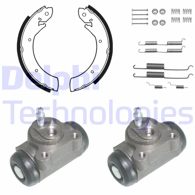 комплект спирачна челюст DELPHI              