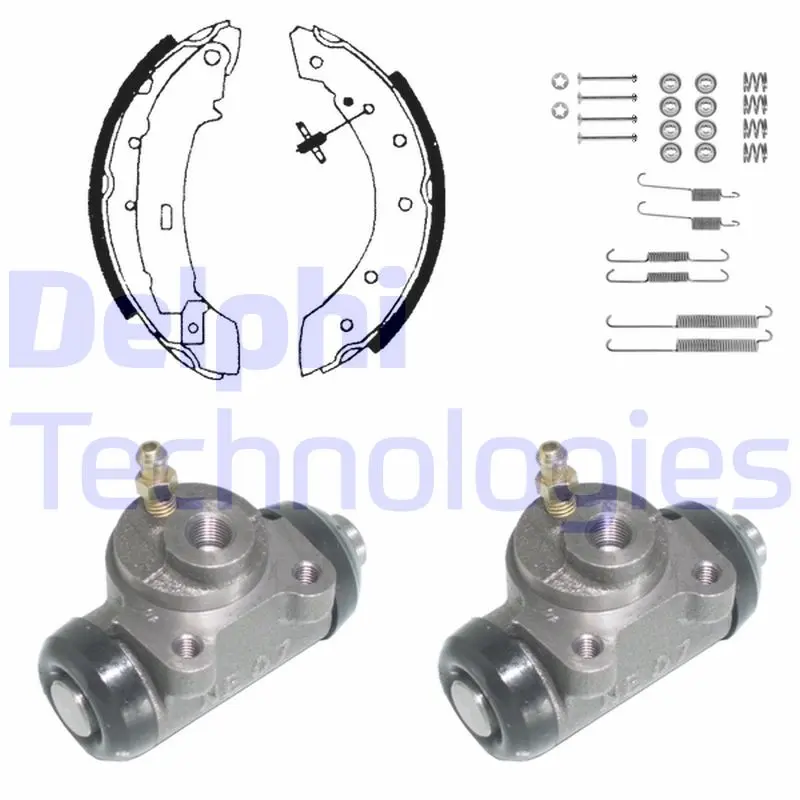 комплект спирачна челюст DELPHI              