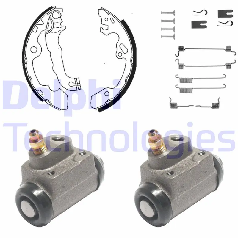 комплект спирачна челюст DELPHI              