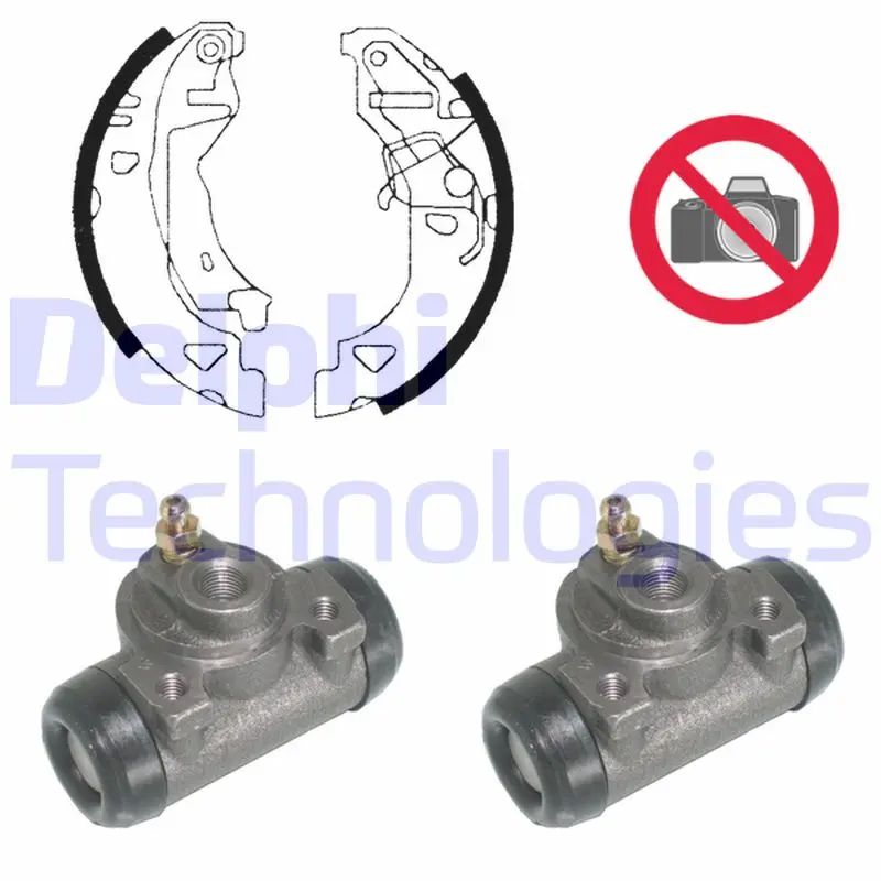 комплект спирачна челюст DELPHI              