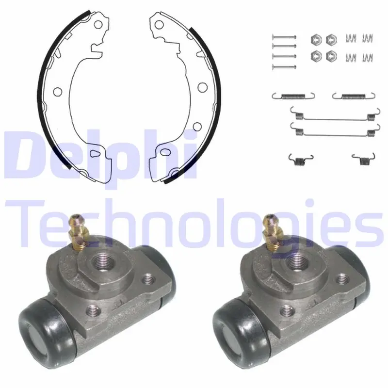 комплект спирачна челюст DELPHI              