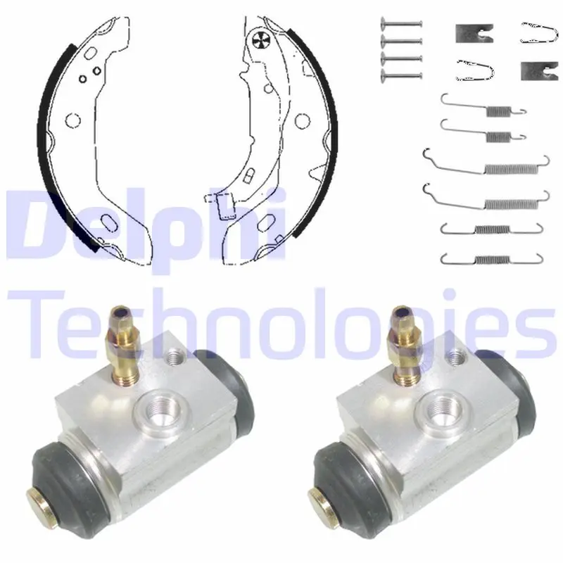 комплект спирачна челюст DELPHI              