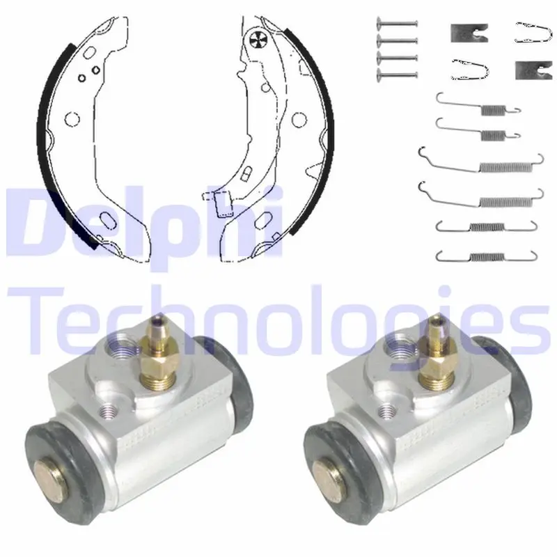 комплект спирачна челюст DELPHI              