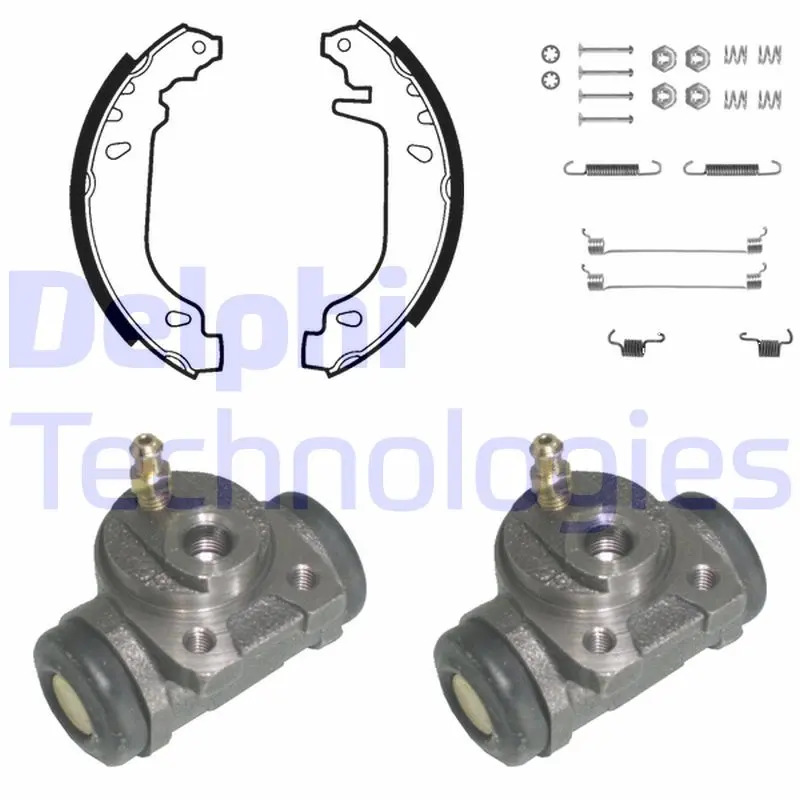 комплект спирачна челюст DELPHI              