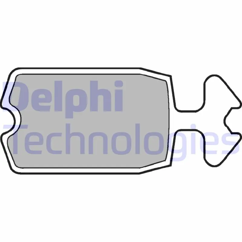 комплект спирачно феродо, дискови спирачки DELPHI              