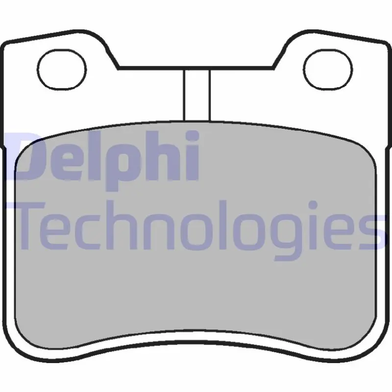 комплект спирачно феродо, дискови спирачки DELPHI              