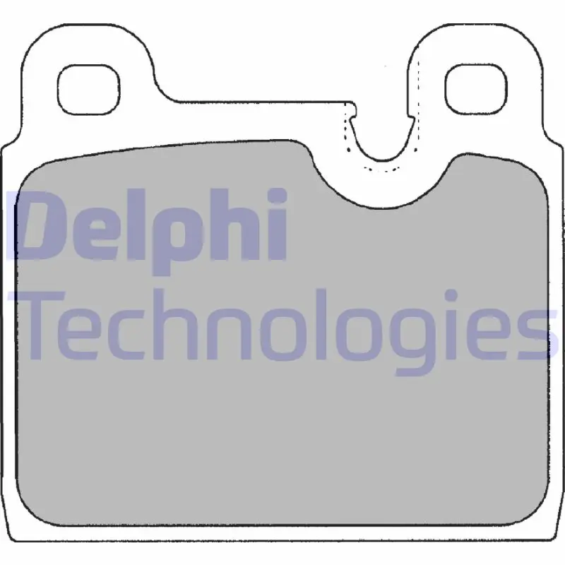 комплект спирачно феродо, дискови спирачки DELPHI              