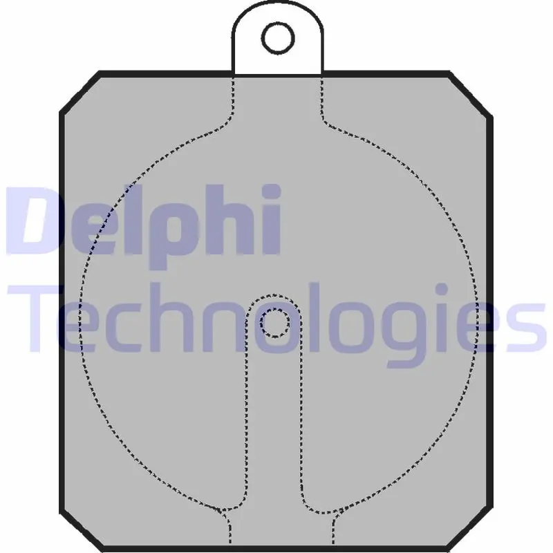 комплект феродо за накладки, дискова ръчна спирачка DELPHI              