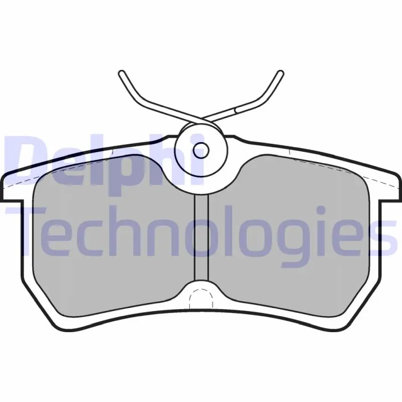 комплект спирачно феродо, дискови спирачки DELPHI              