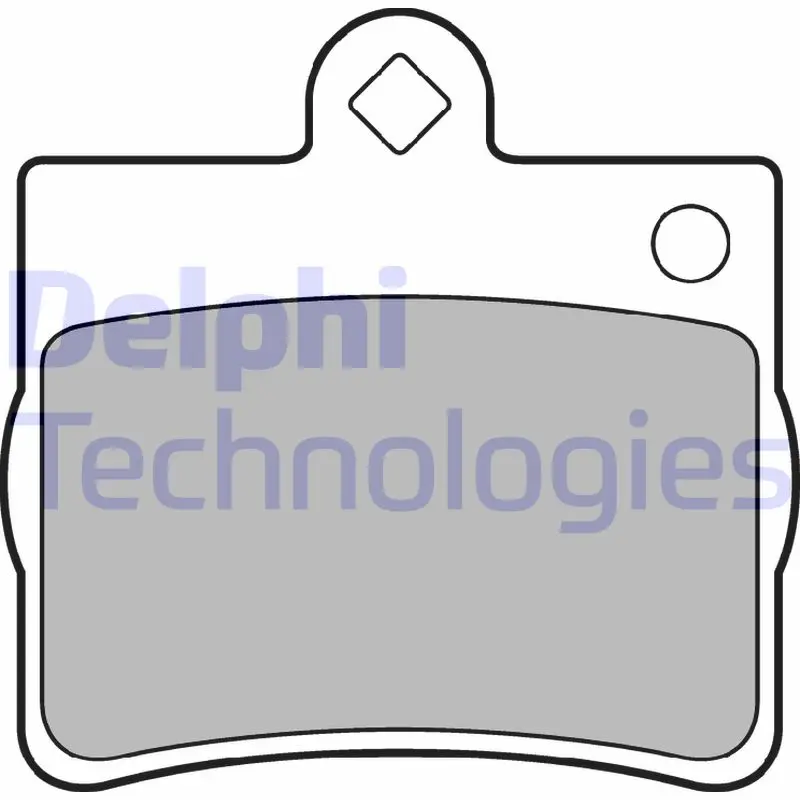 комплект спирачно феродо, дискови спирачки DELPHI              