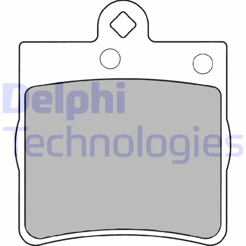 комплект спирачно феродо, дискови спирачки DELPHI              