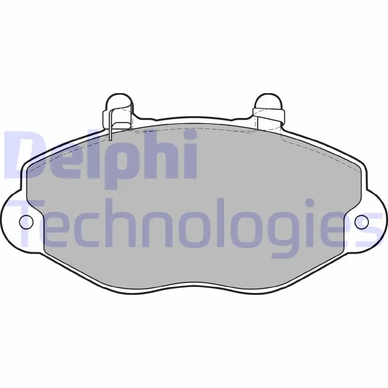 комплект спирачно феродо, дискови спирачки DELPHI              