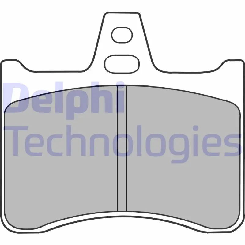 комплект спирачно феродо, дискови спирачки DELPHI              