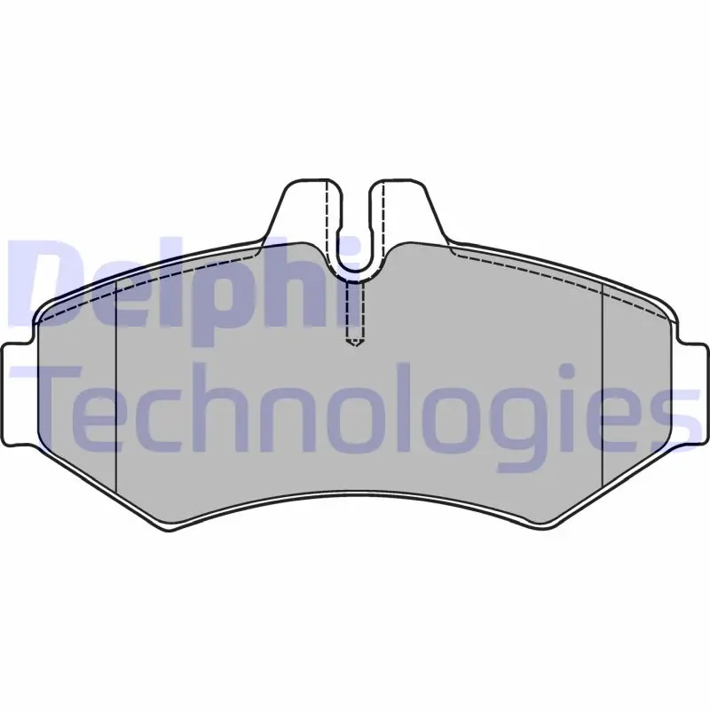 комплект спирачно феродо, дискови спирачки DELPHI              