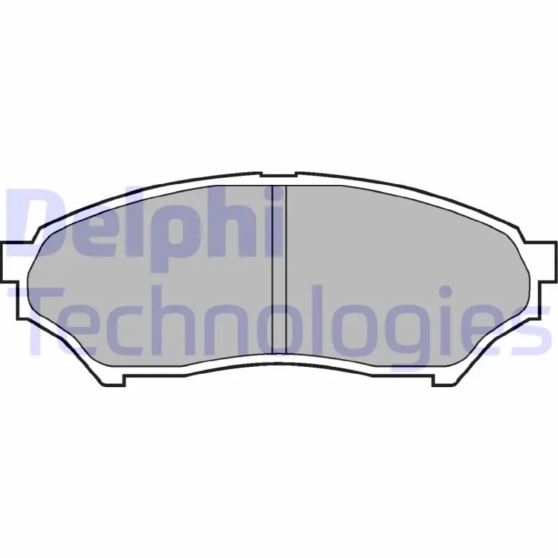 комплект спирачно феродо, дискови спирачки DELPHI              