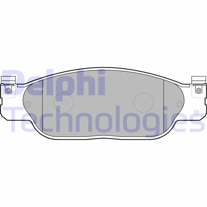 комплект спирачно феродо, дискови спирачки DELPHI              