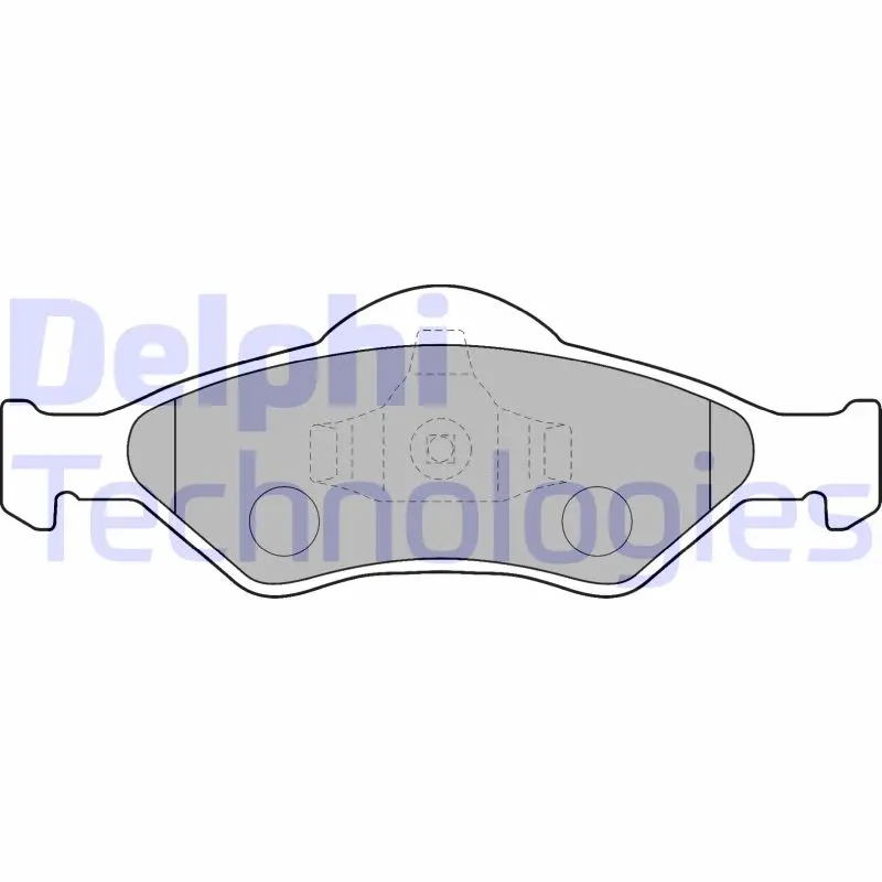 комплект спирачно феродо, дискови спирачки DELPHI              
