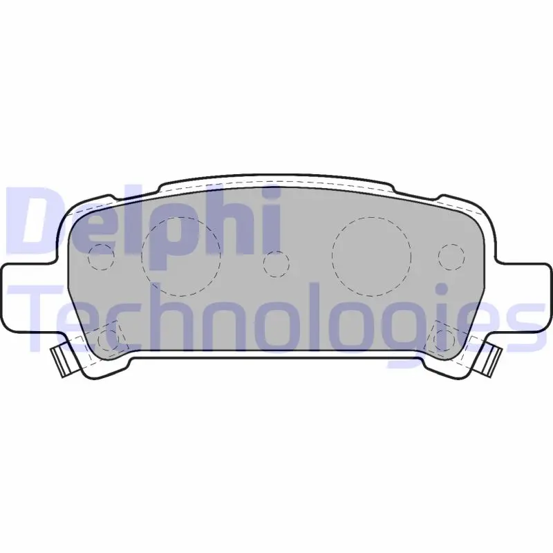 комплект спирачно феродо, дискови спирачки DELPHI              