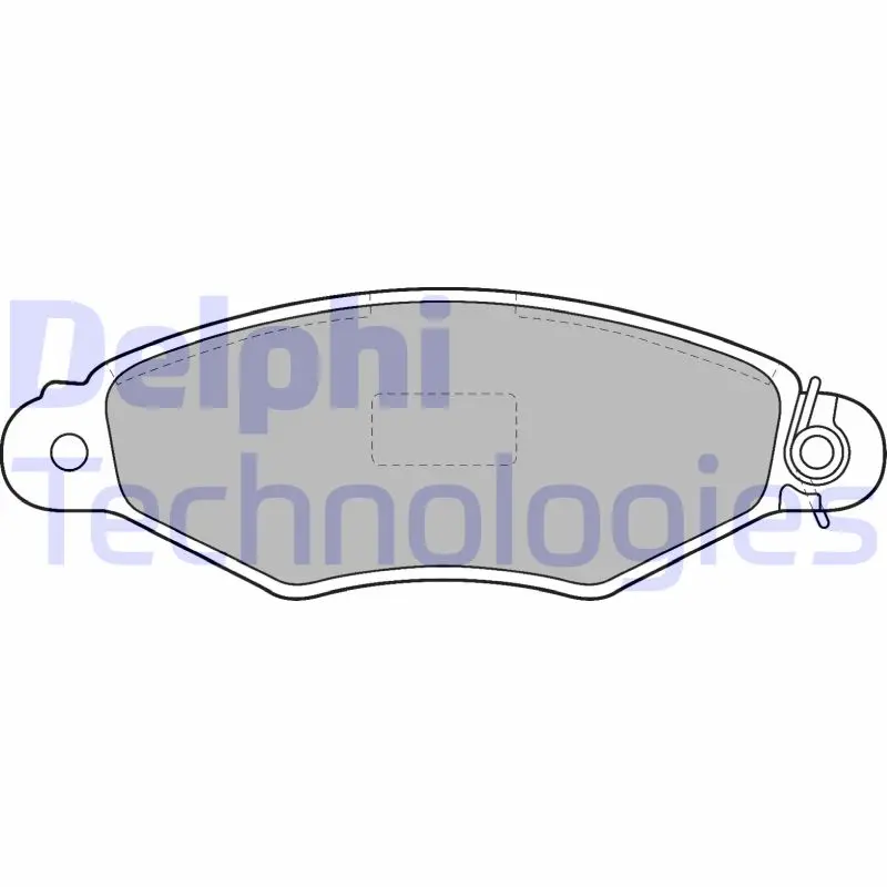 комплект спирачно феродо, дискови спирачки DELPHI              
