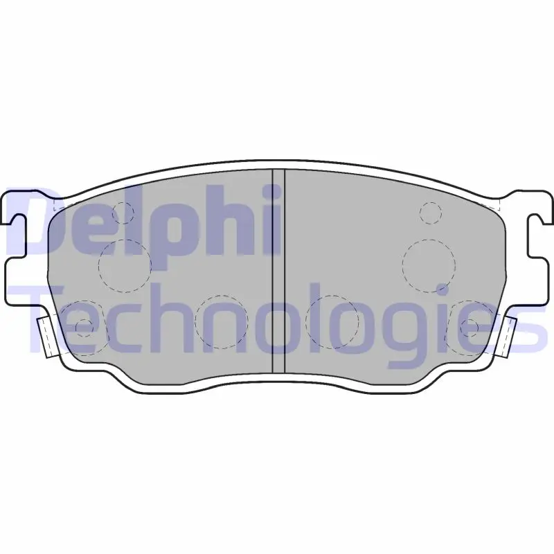 комплект спирачно феродо, дискови спирачки DELPHI              