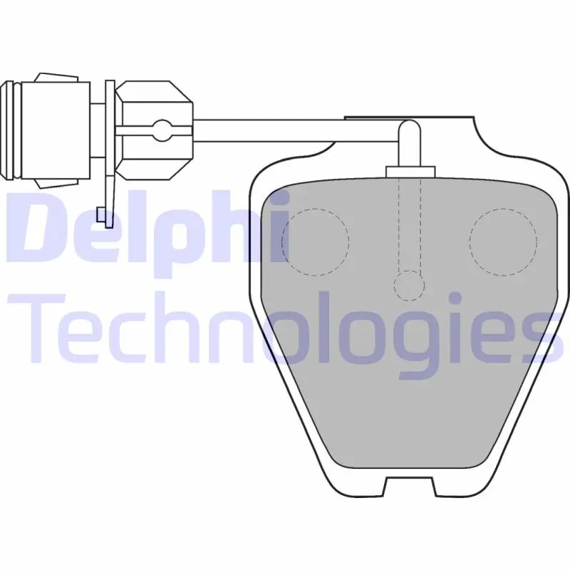 комплект спирачно феродо, дискови спирачки DELPHI              