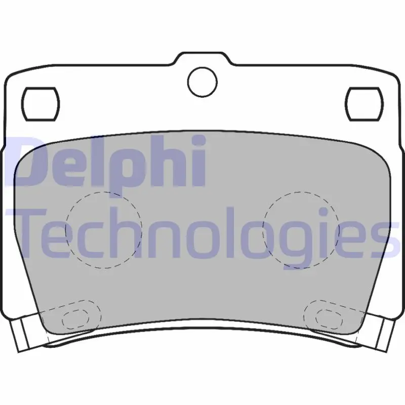 комплект спирачно феродо, дискови спирачки DELPHI               LP1546
