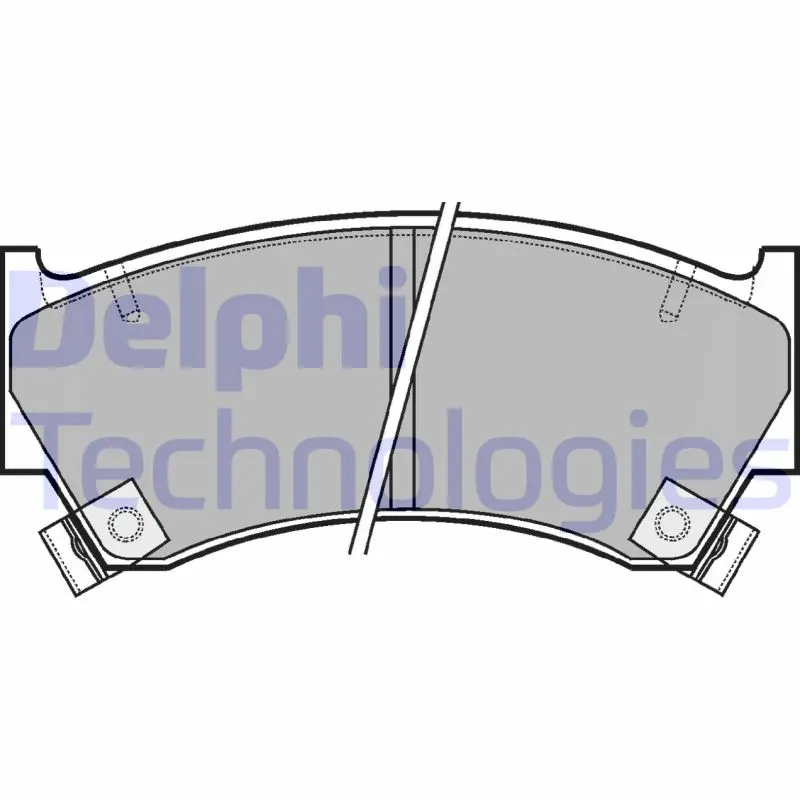 комплект спирачно феродо, дискови спирачки DELPHI              