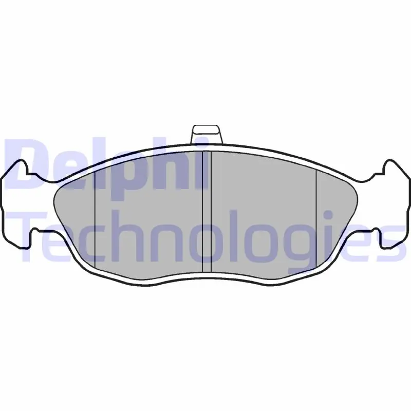 комплект спирачно феродо, дискови спирачки DELPHI              