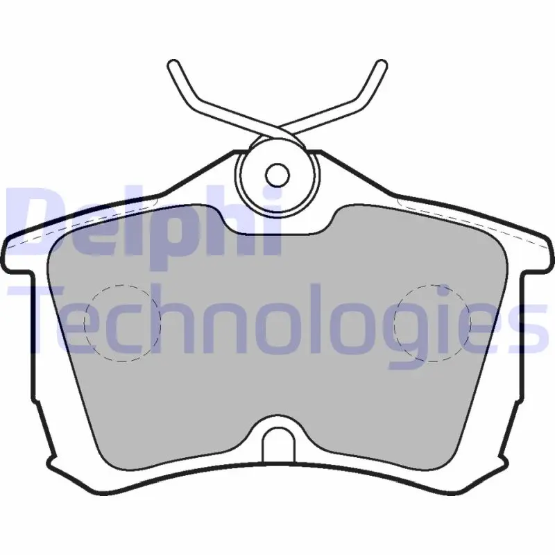 комплект спирачно феродо, дискови спирачки DELPHI              