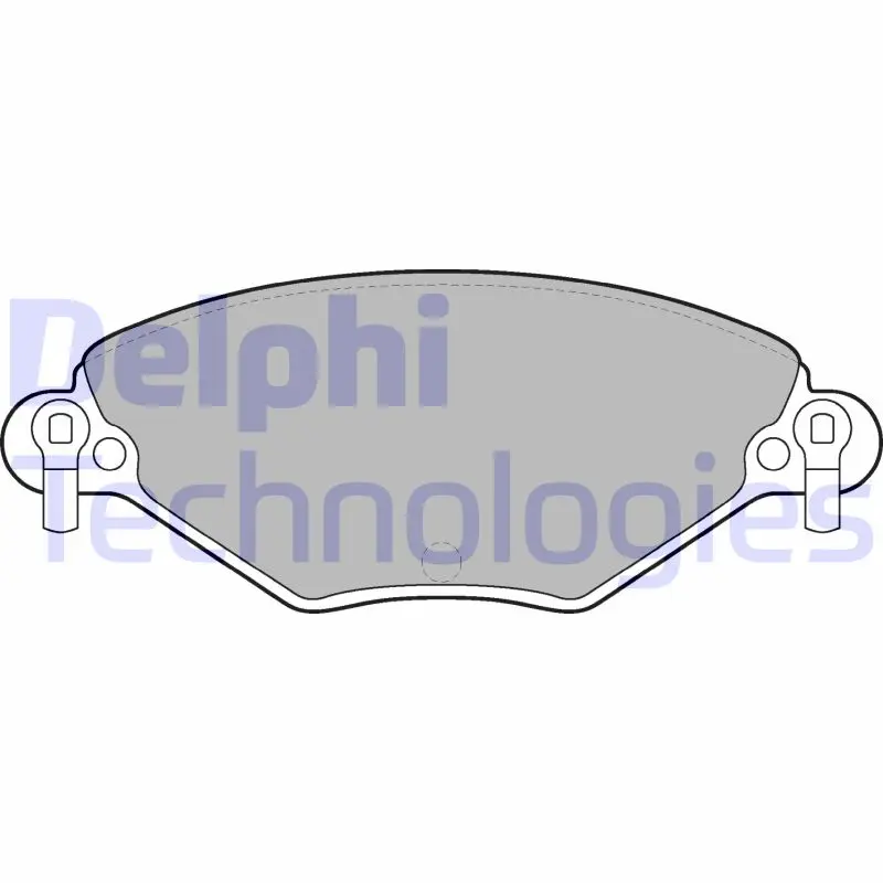 комплект спирачно феродо, дискови спирачки DELPHI              