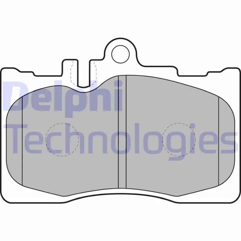 комплект спирачно феродо, дискови спирачки DELPHI              