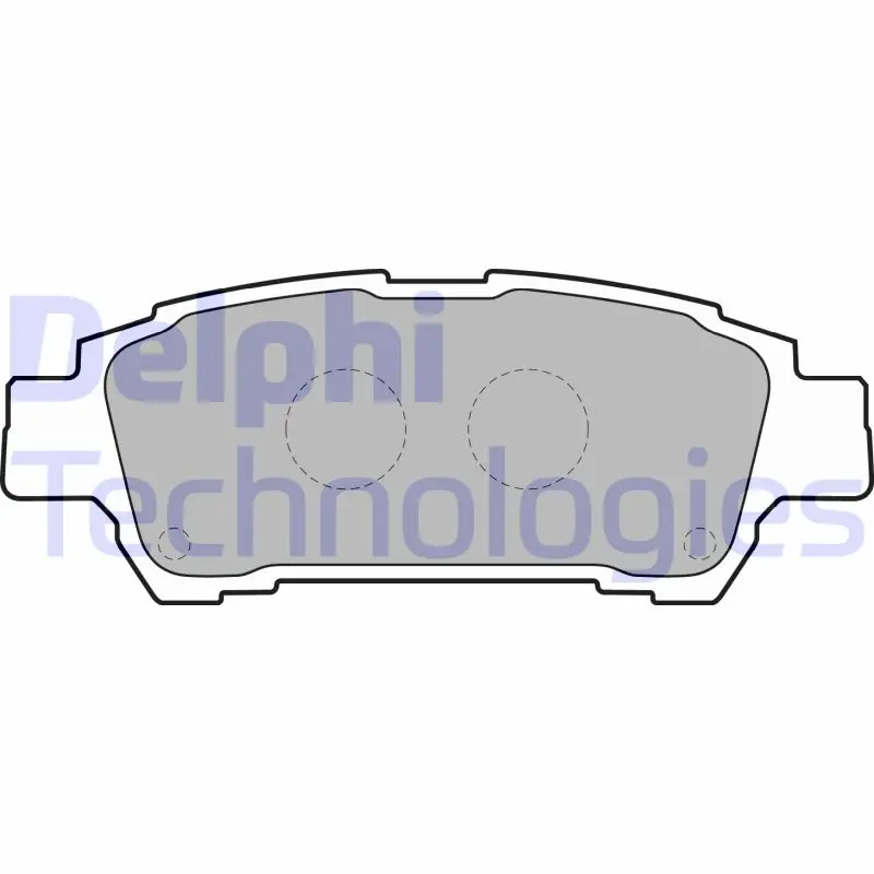 комплект спирачно феродо, дискови спирачки DELPHI              