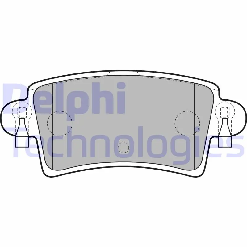 комплект спирачно феродо, дискови спирачки DELPHI              