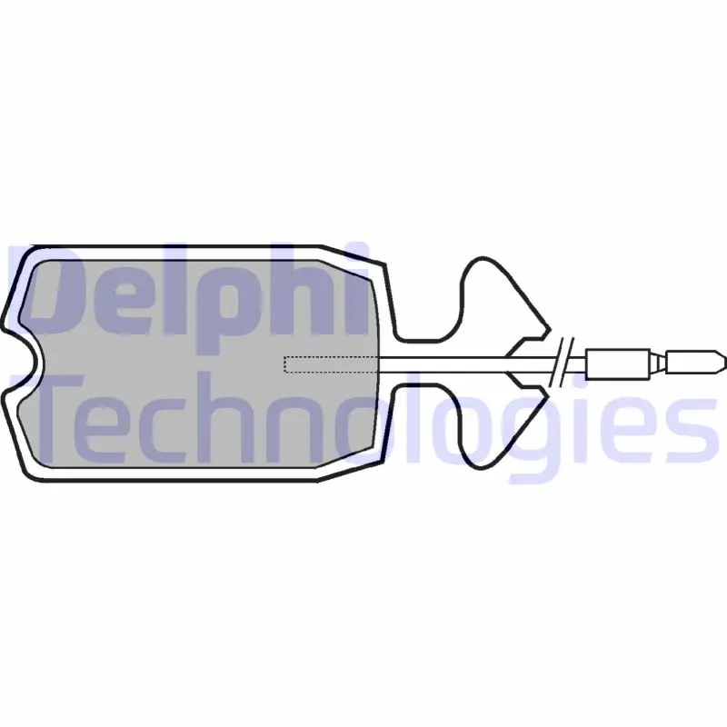 комплект спирачно феродо, дискови спирачки DELPHI              