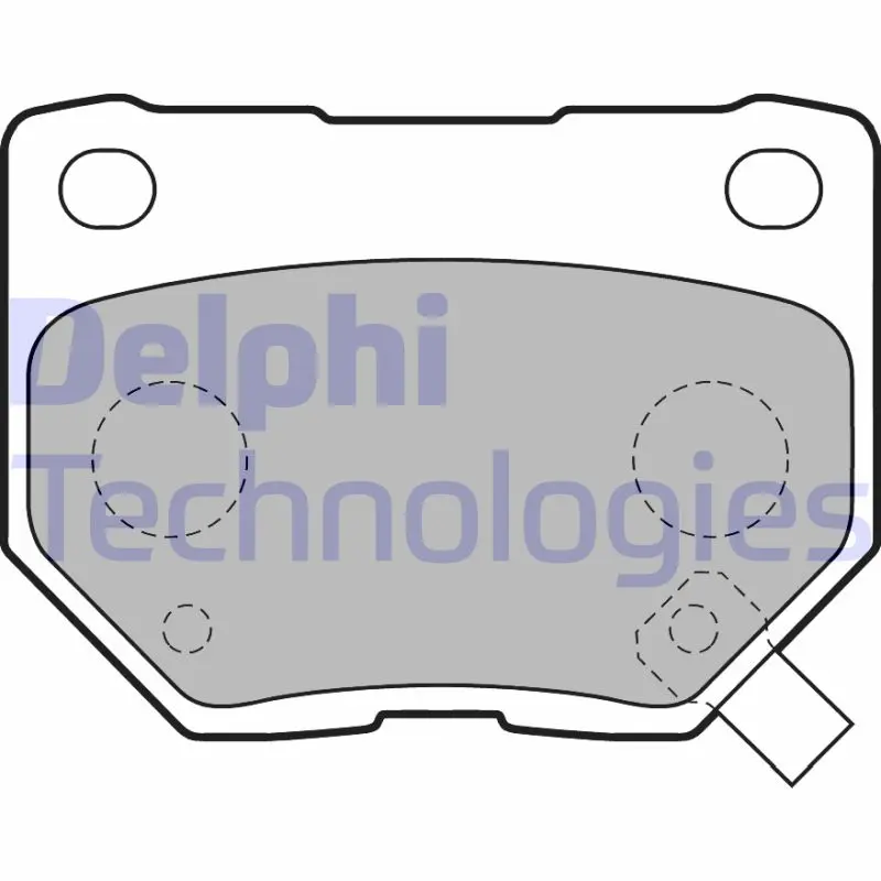 комплект спирачно феродо, дискови спирачки DELPHI              