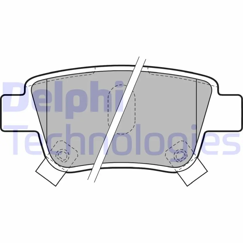 комплект спирачно феродо, дискови спирачки DELPHI              