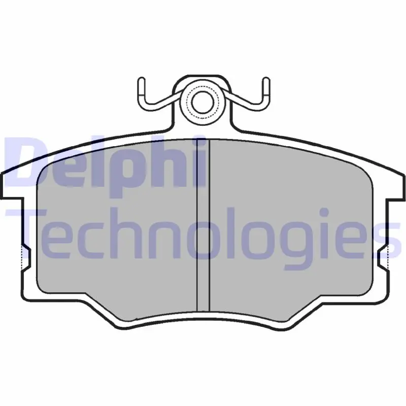 комплект спирачно феродо, дискови спирачки DELPHI              