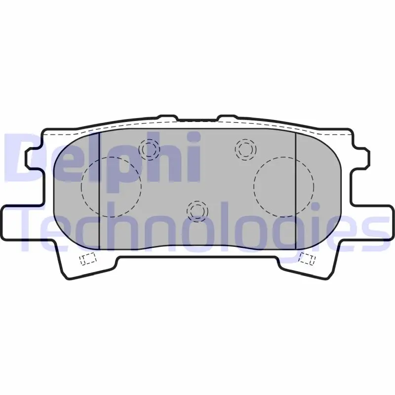 комплект спирачно феродо, дискови спирачки DELPHI              