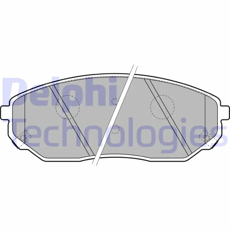 комплект спирачно феродо, дискови спирачки DELPHI              