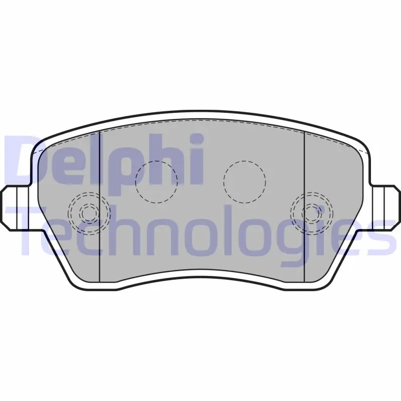 комплект спирачно феродо, дискови спирачки DELPHI              