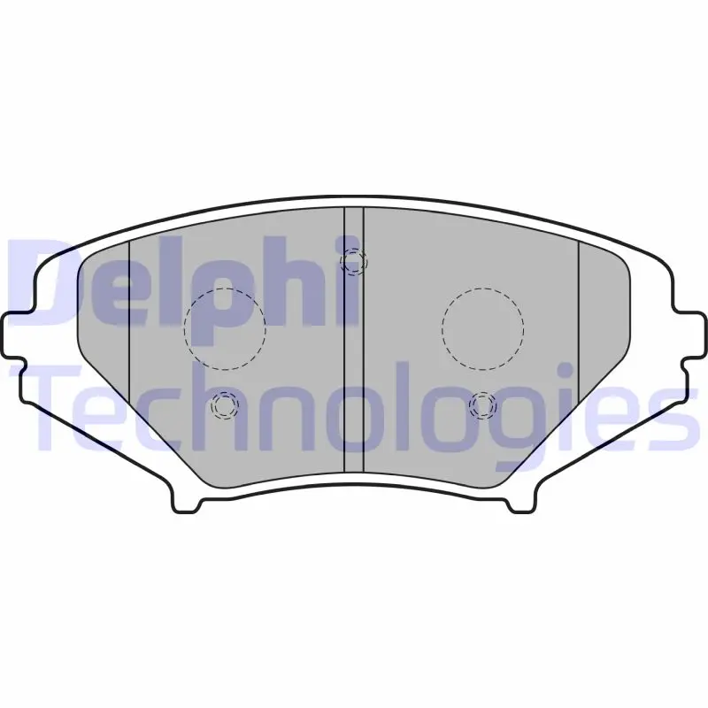 комплект спирачно феродо, дискови спирачки DELPHI              