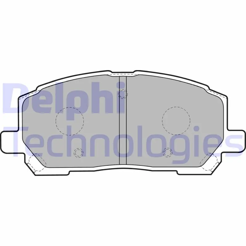 комплект спирачно феродо, дискови спирачки DELPHI              