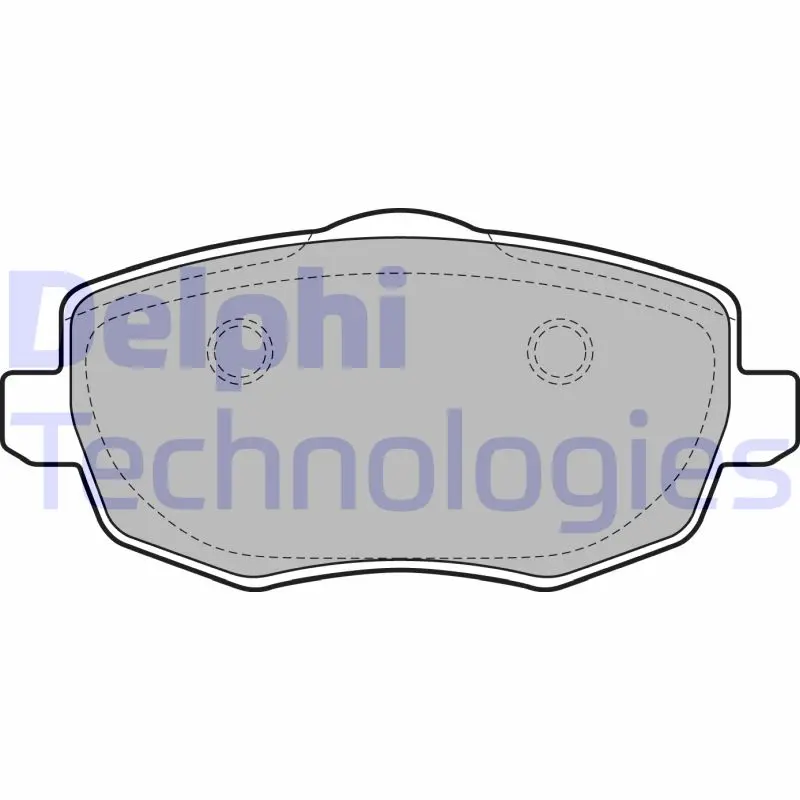 комплект спирачно феродо, дискови спирачки DELPHI              