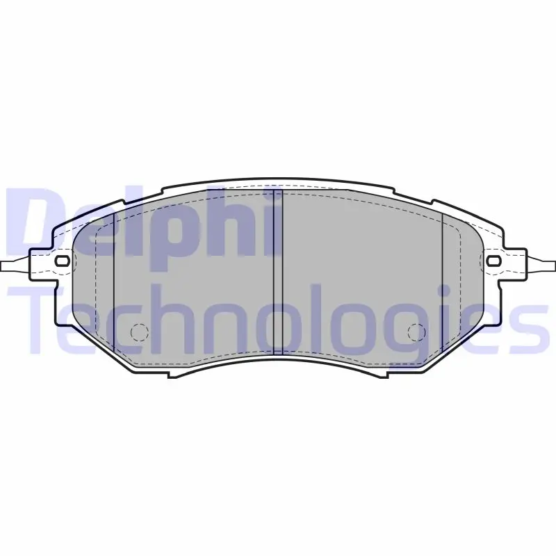 комплект спирачно феродо, дискови спирачки DELPHI              