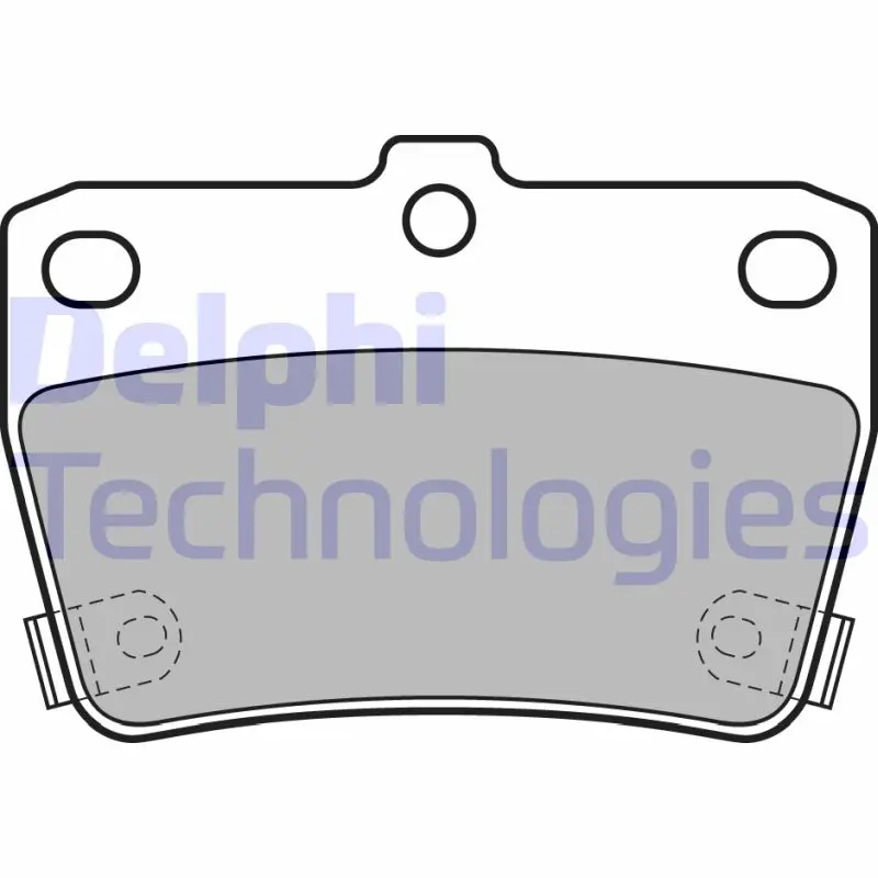 комплект спирачно феродо, дискови спирачки DELPHI              