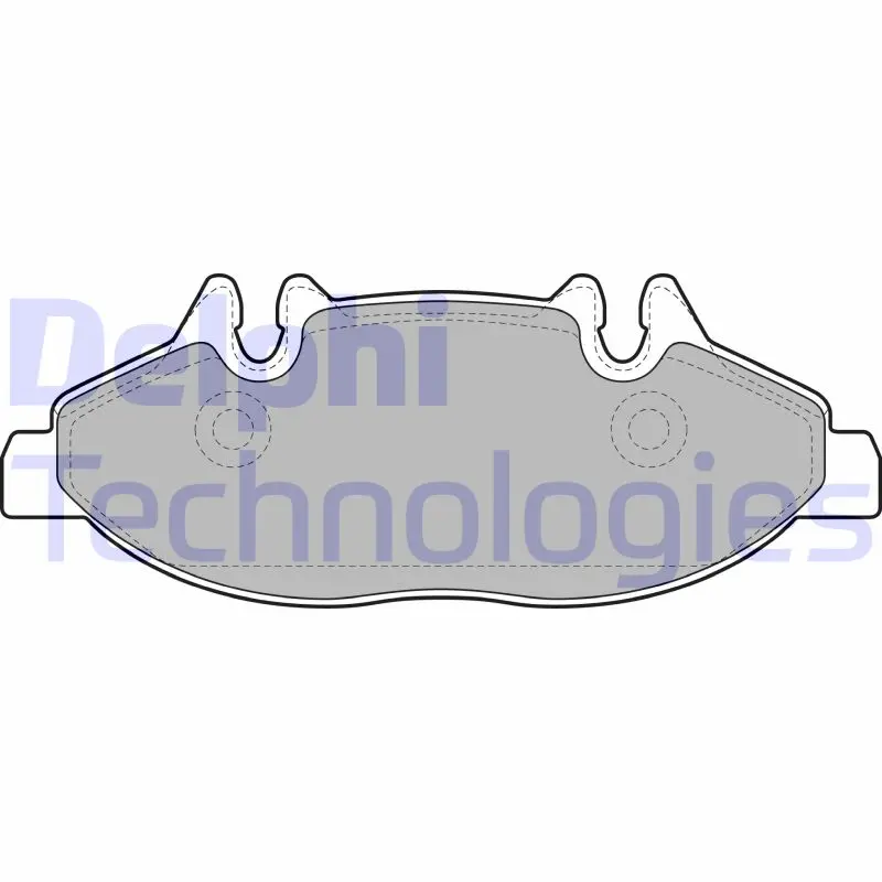 комплект спирачно феродо, дискови спирачки DELPHI              