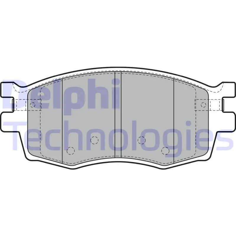 комплект спирачно феродо, дискови спирачки DELPHI              
