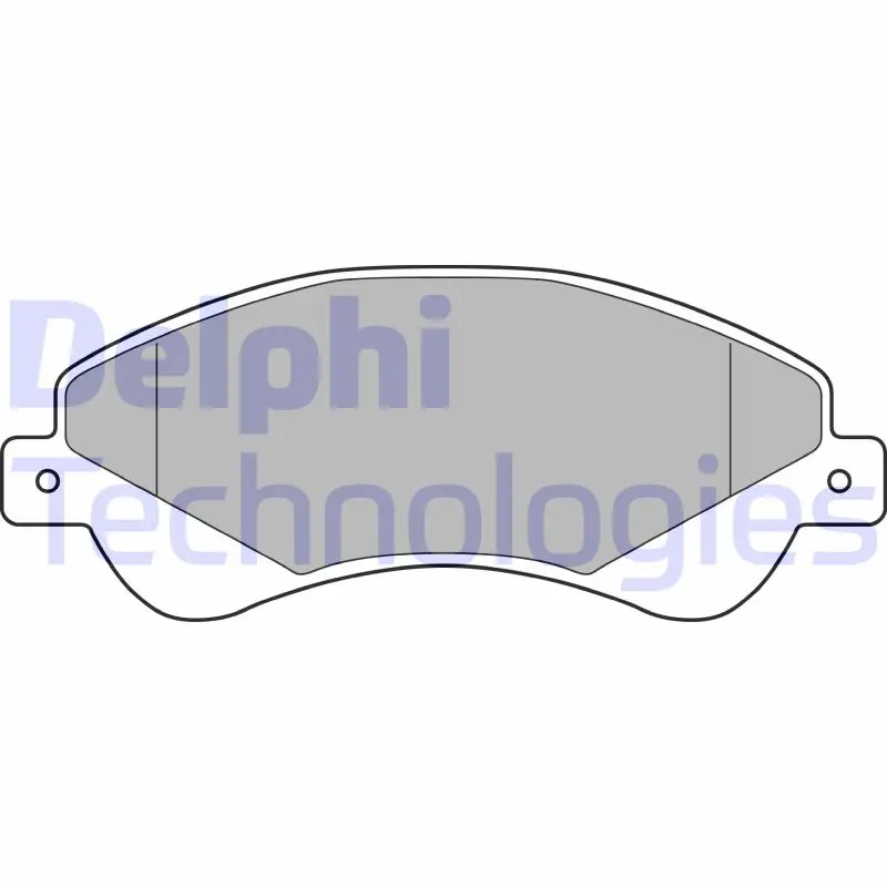 комплект спирачно феродо, дискови спирачки DELPHI              