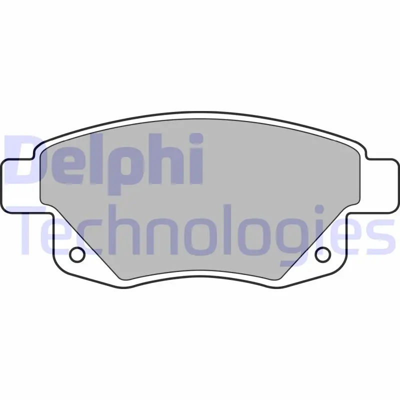 комплект спирачно феродо, дискови спирачки DELPHI              